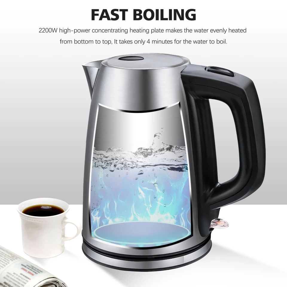 Thumbnail: Sonifer 1.7L Electric Kettle Stainless Steel Kettle