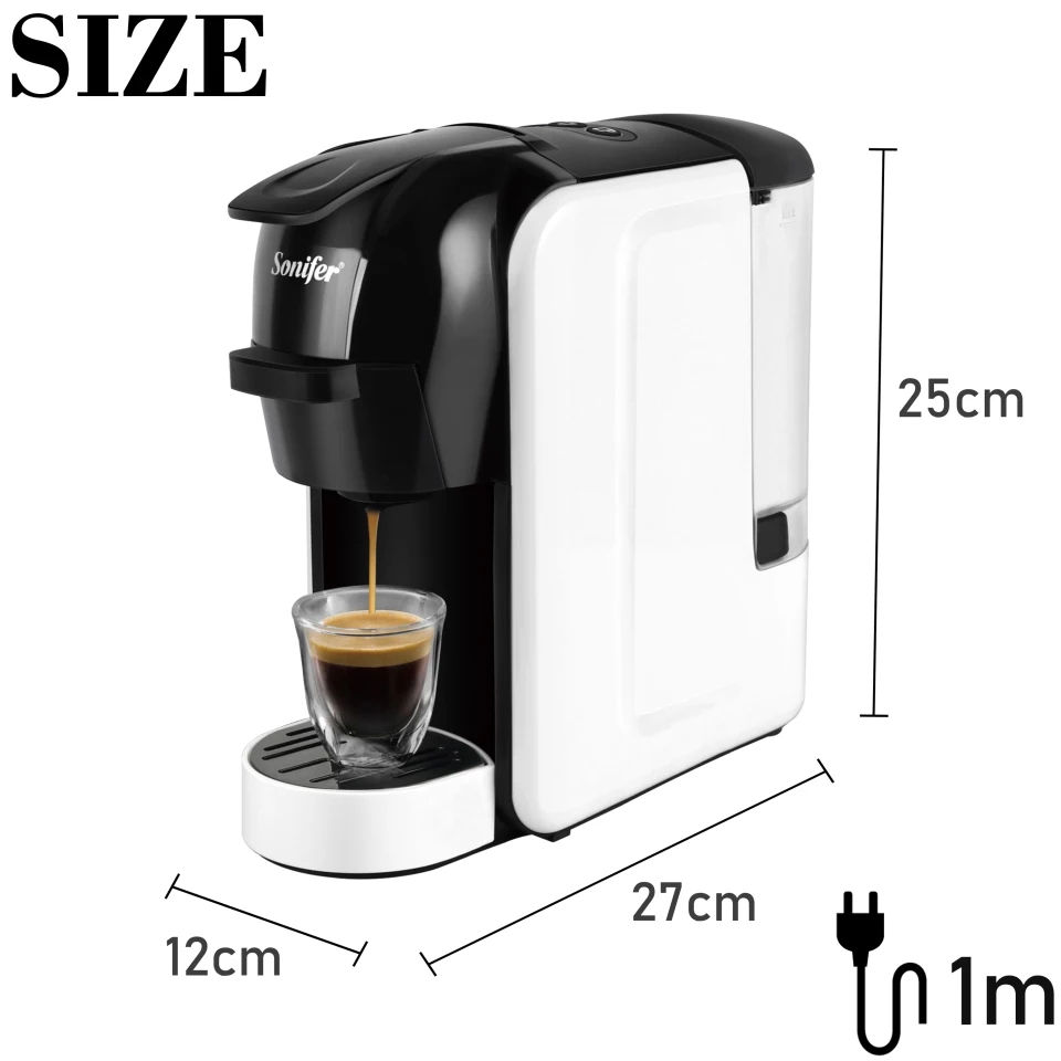 Thumbnail: Sonifer Italian Espresso Electric Coffee Capsule Machine 3 in 1