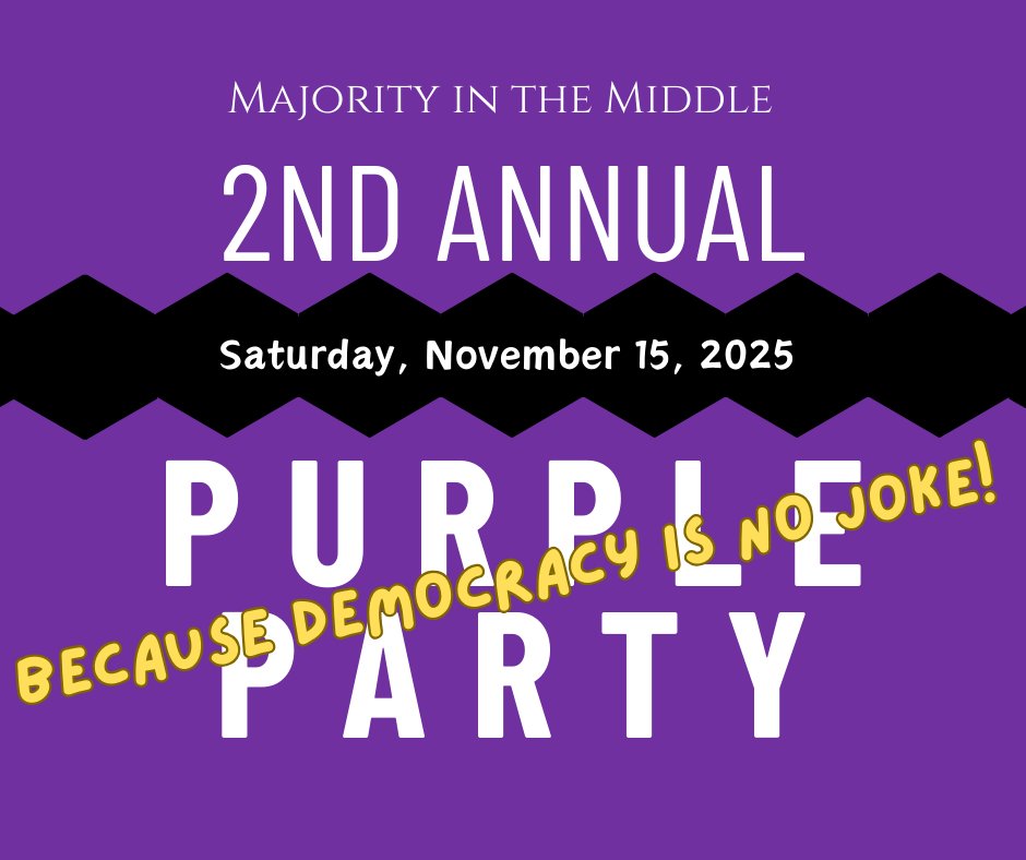 Second Annual Purple Party - Because Democracy is No Joke!