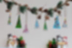 Fused glass hanging Christmas Decorations Morning 