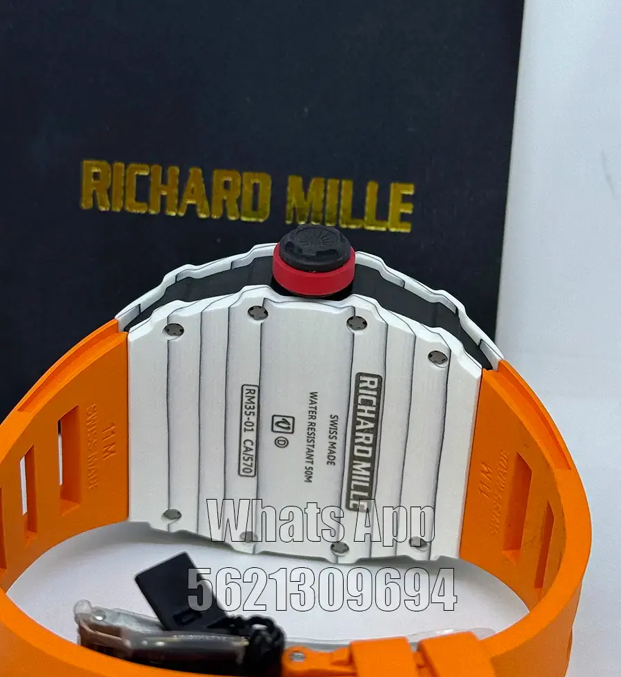 Miniatura: Richard Mille RM35-01 Rafel Nadal Quartz Tpt White Orange strap Swiss