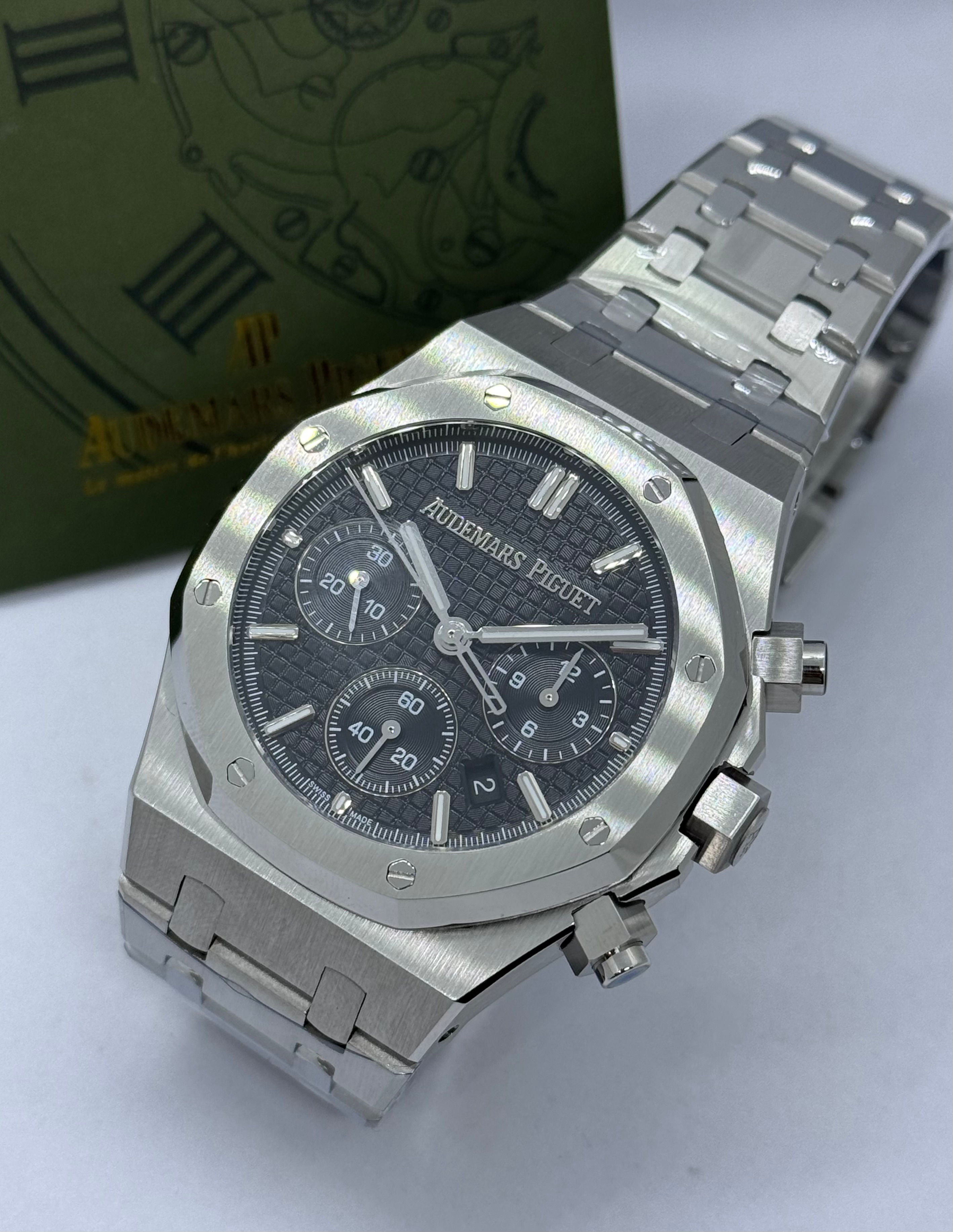 Audemars Piguet Royal Oak Chronograph Black Dial 50th Anniversary Swiss