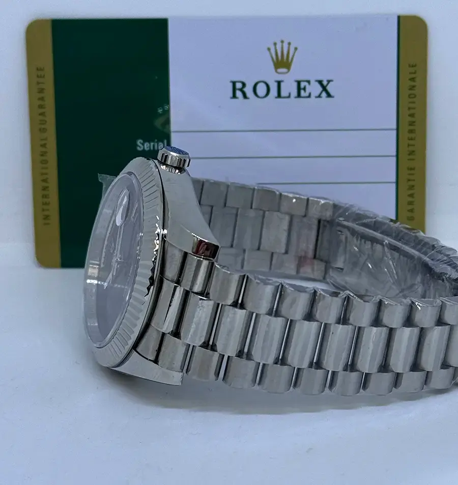 Miniatura: Rolex Day Date Silver Onyx Black Dial Premium