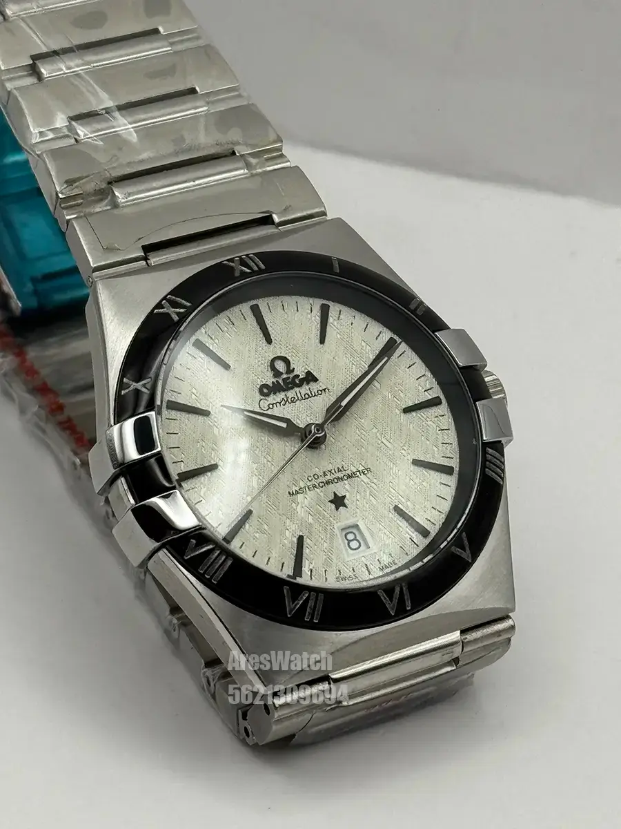 Miniatura: Omega Constellation Co-Axial White Dial Silver 40mm New