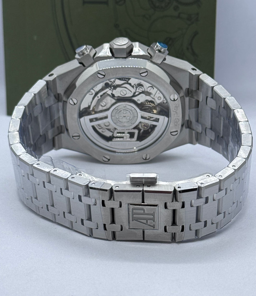 Miniatura: Audemars Piguet Royal Oak Chronograph Black Dial 50th Anniversary Swiss