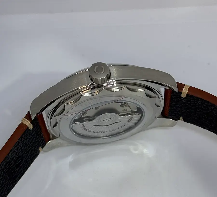 Miniatura: Omega Seamaster Railmaster 39mm Brown Dial Brown Leather Strap