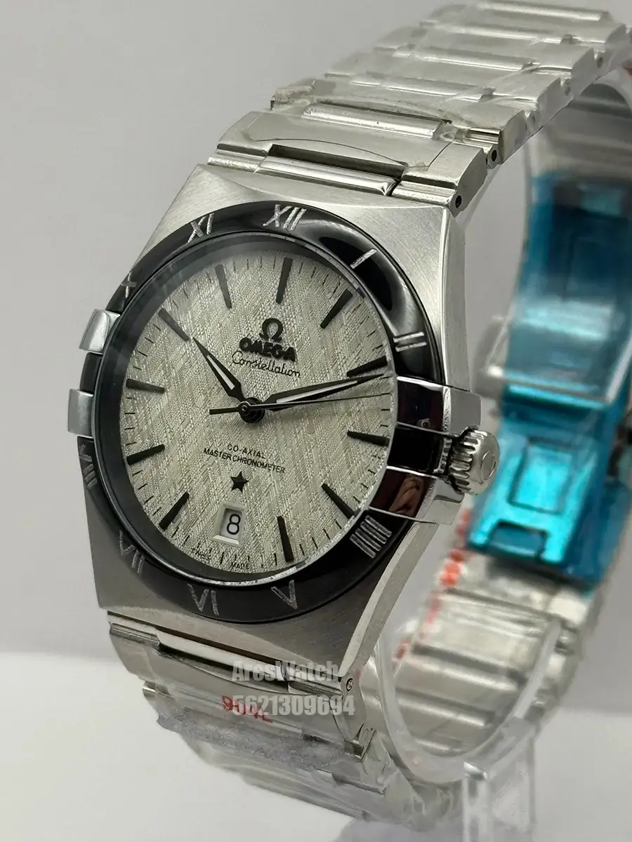 Miniatura: Omega Constellation Co-Axial White Dial Silver 40mm New