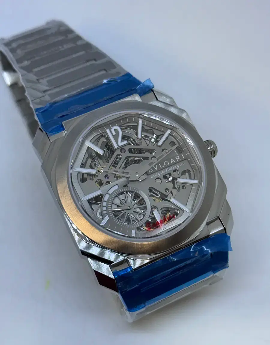 Miniatura: Bulgari Octo Finissimo Skeleton 8 Days Silver Premium