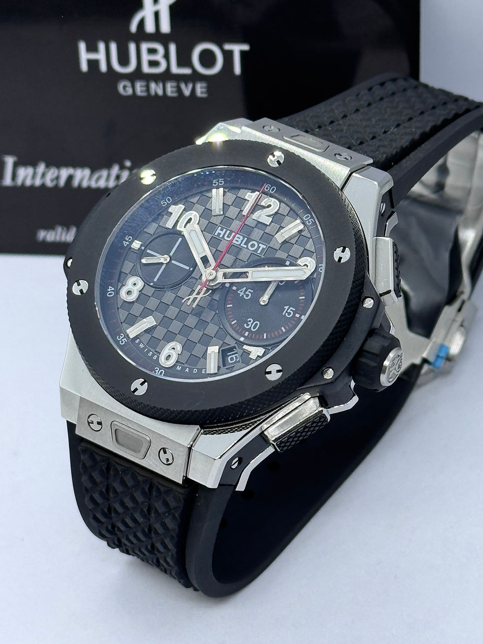 Hublot Big Bang 20th Anniversary Silver Black Swiss