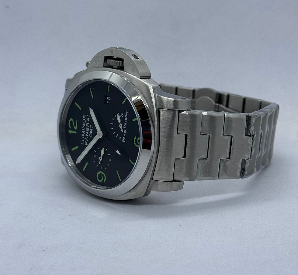 Miniatura: Replica Luminor Panerai GMT 72hrs Power Reserve Silver