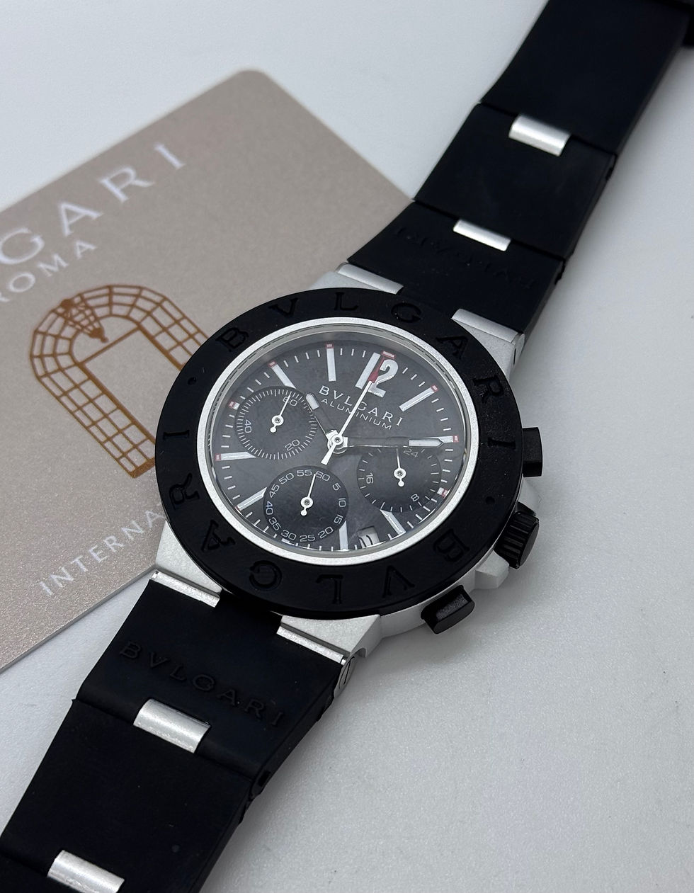 Bulgari Aluminium Chronograph Black Dial Premium