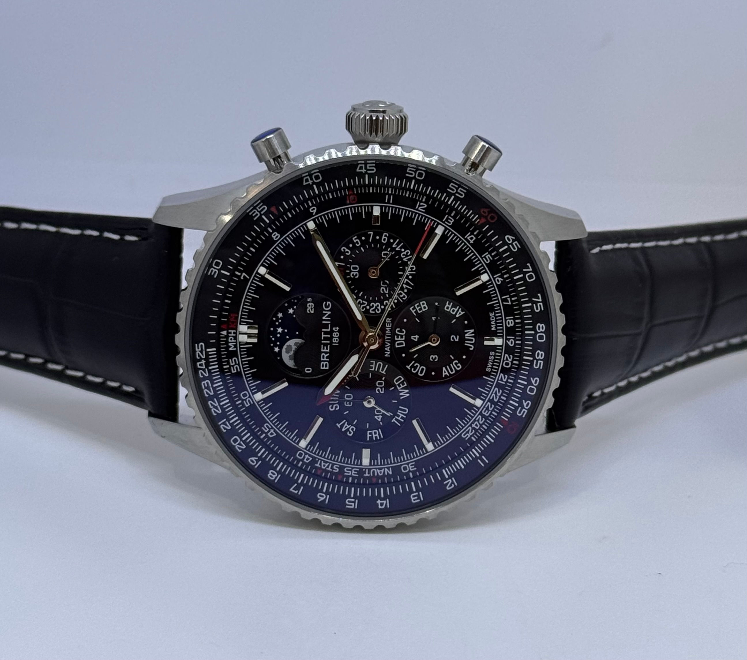 Breitling Navitimer Perpetual Automatic Moon Phase Black dial