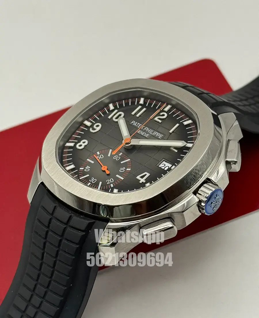 Miniatura: Patek Philippe Aquanaut Chronograph Black Dial 5968A-001 Swiss