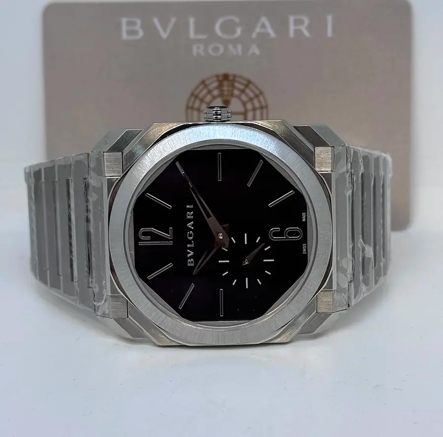 Vista frontal reloj bulgari ultra finissimo