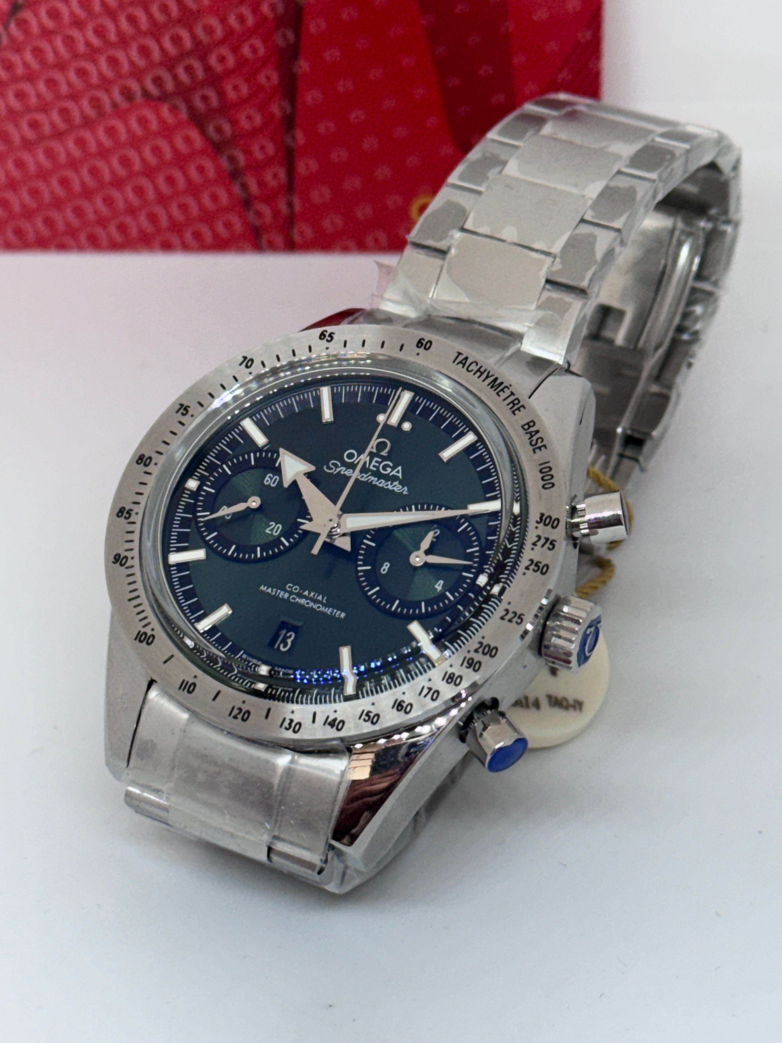Omega Speedmaster 57 Co-Axial Chrono Green Dial Swiss