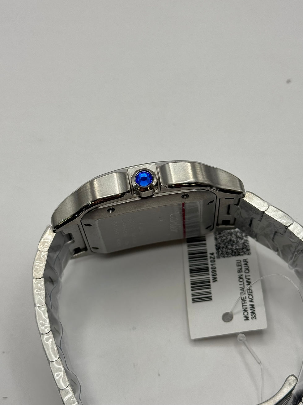 Miniatura: Cartier Santos Large Black Dial Automatic