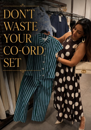Don’t Waste Your Co-ord Set reel cover featuring green striped Zara co-ord