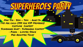 Superheroes Best Night Out 5/9