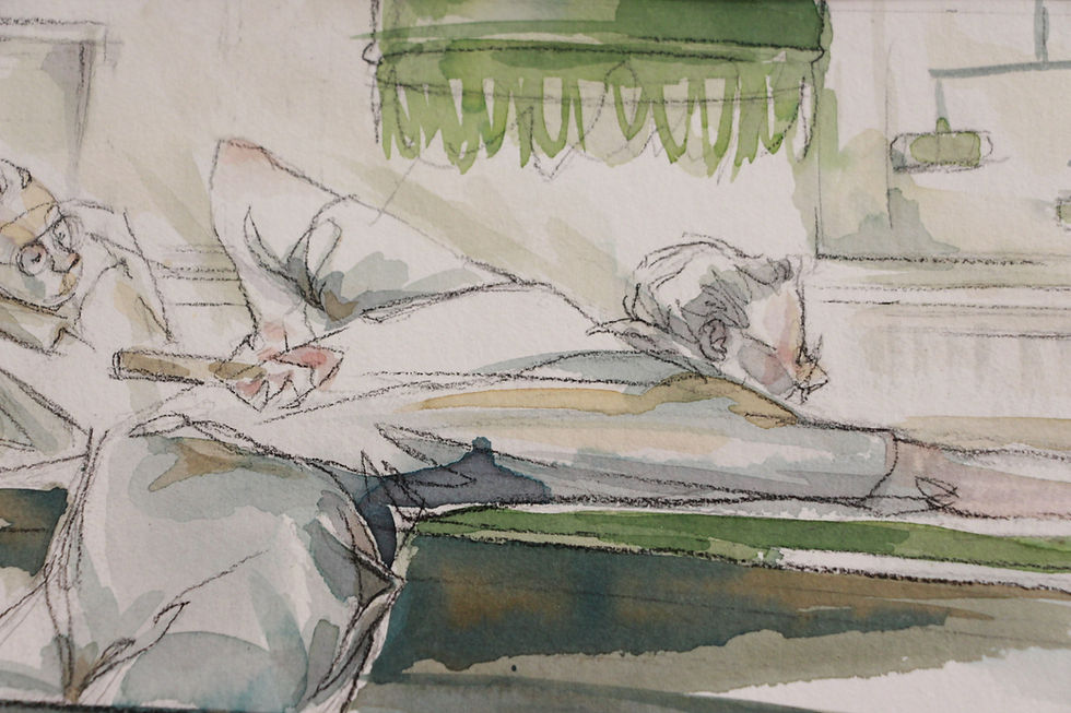 Esquisse originale de Christophe Marjolet en vente à la galerie d'art de bordeaux Bokehli, spécialisée dans le petit format et sur www.bokehli.fr