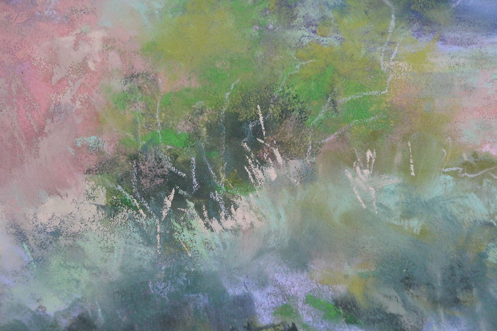 Thumbnail: "Sentier printanier" Œuvre originale de Ghyl