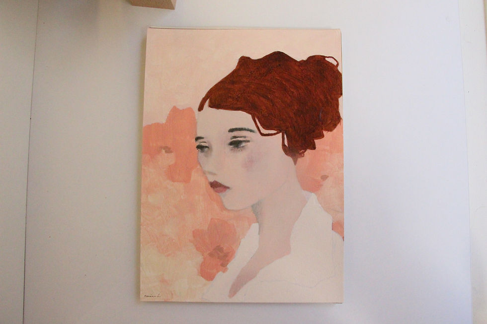 Miniature : "Aurore" peinture originale de Carine Bouvard