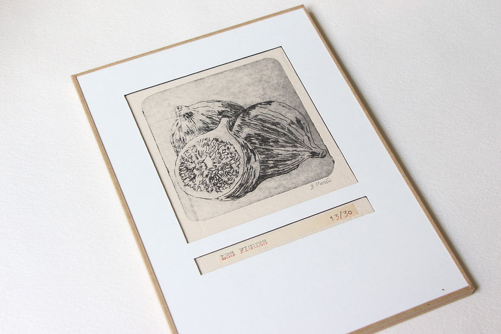 Miniature : "Les figues" gravure numérotée de Benoit Pomel