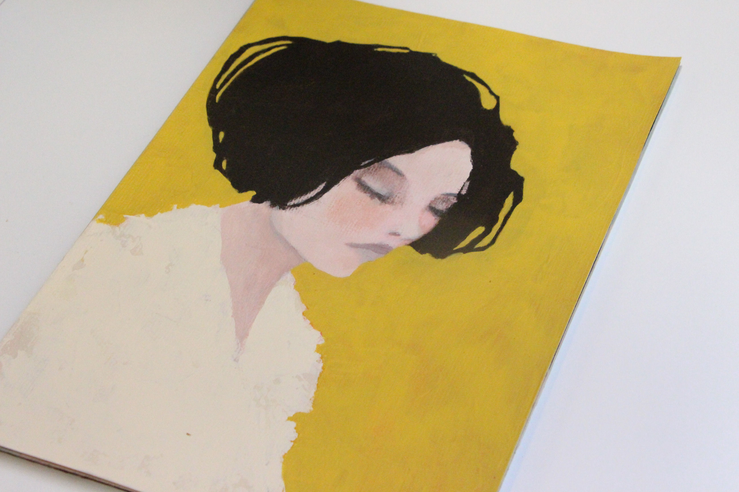 "Jolie môme" peinture originale de Carine Bouvard
