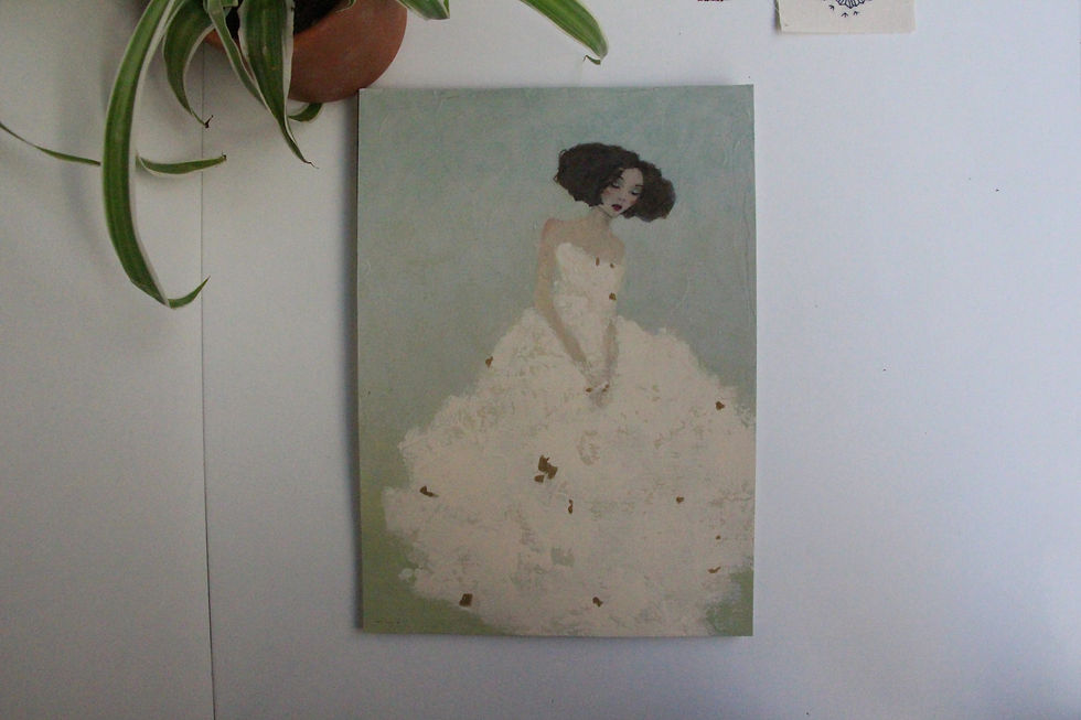Thumbnail: "Pollen" peinture originale de Carine Bouvard