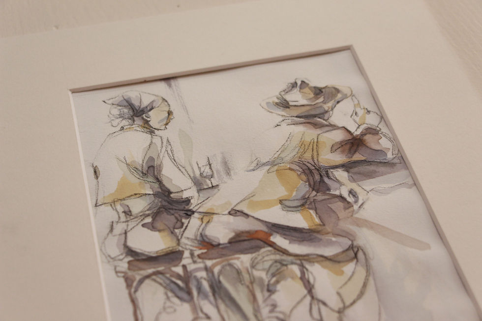 Esquisse originale de Christophe Marjolet en vente à la galerie d'art de bordeaux Bokehli, spécialisée dans le petit format et sur www.bokehli.fr