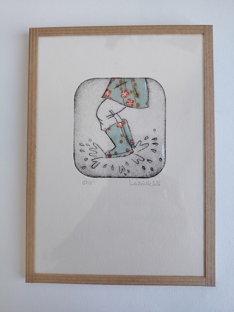 Miniature : "Joie" Gravure de NATHALIE VIEILLEVILLE
