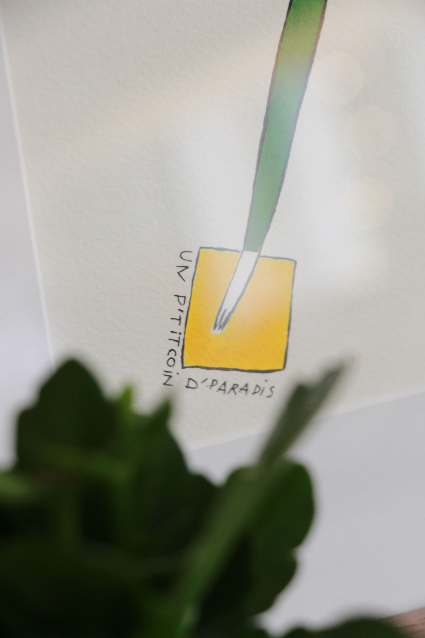 "UN P'TIT COIN D'PARADIS"Dessin de CATHERINE CHAUVIRé