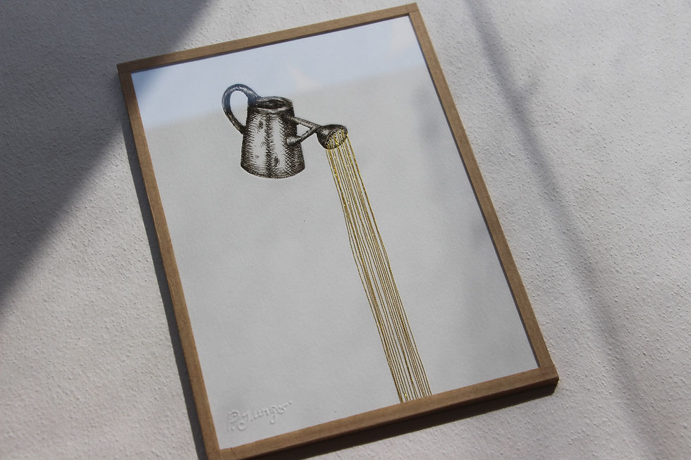 Thumbnail: Arrosoir gravure de Pascale Junger