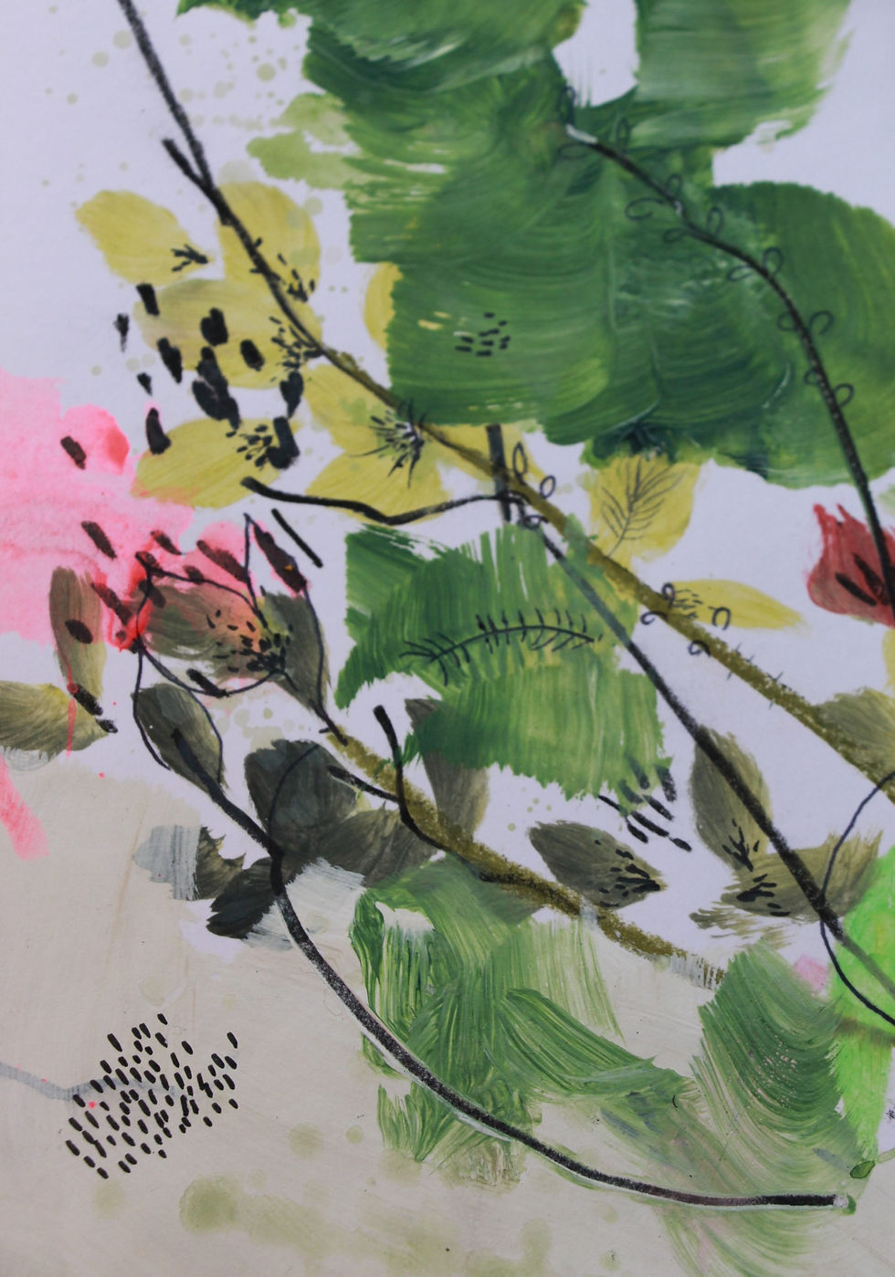 Thumbnail: "VEGETAL #7" Painting by ESTELLE SERE