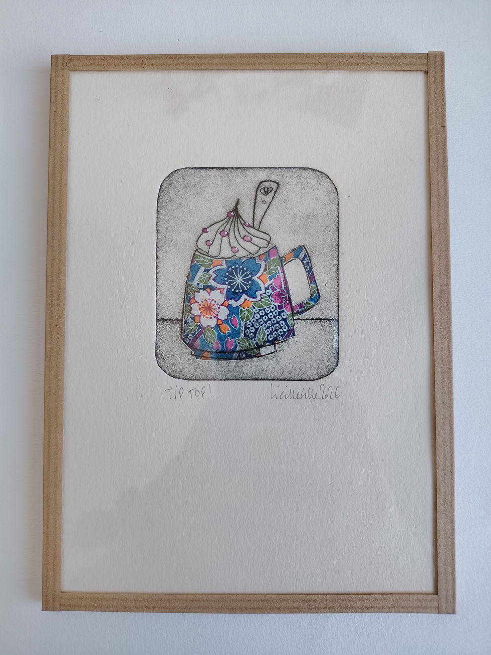 Miniature : "Tip top" Gravure de NATHALIE VIEILLEVILLE