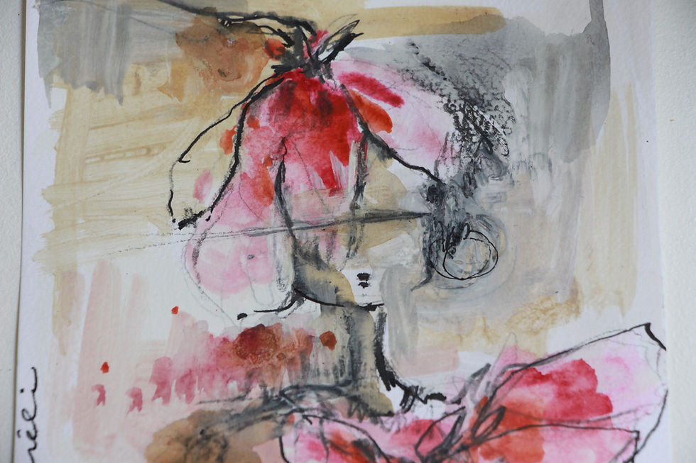 Dessin original de Auré Li en vente à la galerie d'art de Bordeaux Bokehli