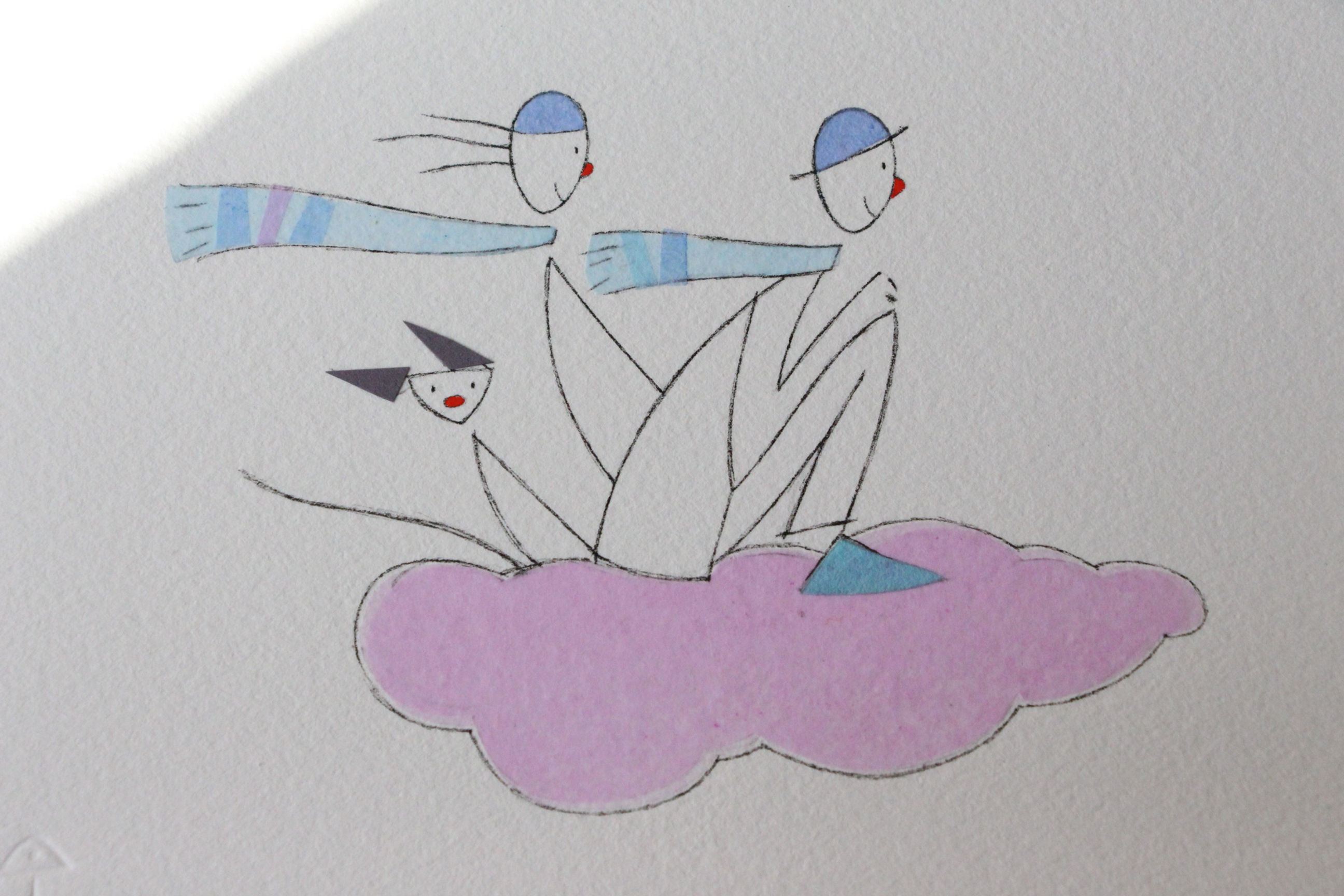 "En avant" dessin original de Catherine Chauviré