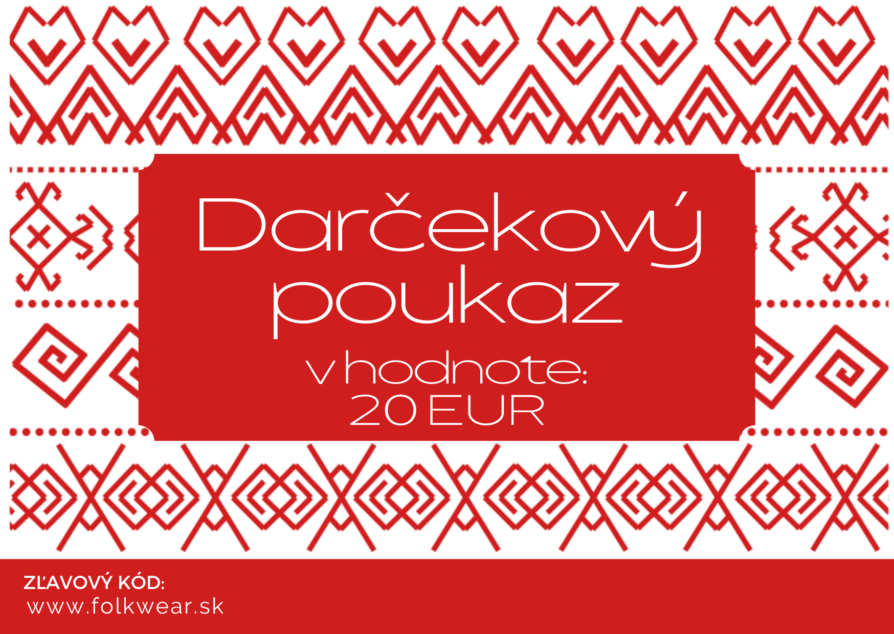 Darčekový poukaz v hodnote 20€