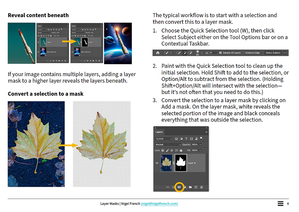 Thumbnail: GUIDE: Layer Masks in PS - Nigel French