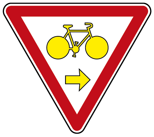 Panonceau M12, panneau de signalisation cyclable