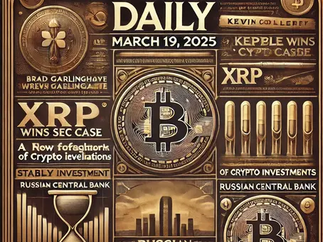 Crypto Insights Daily – March 19, 2025 🚀