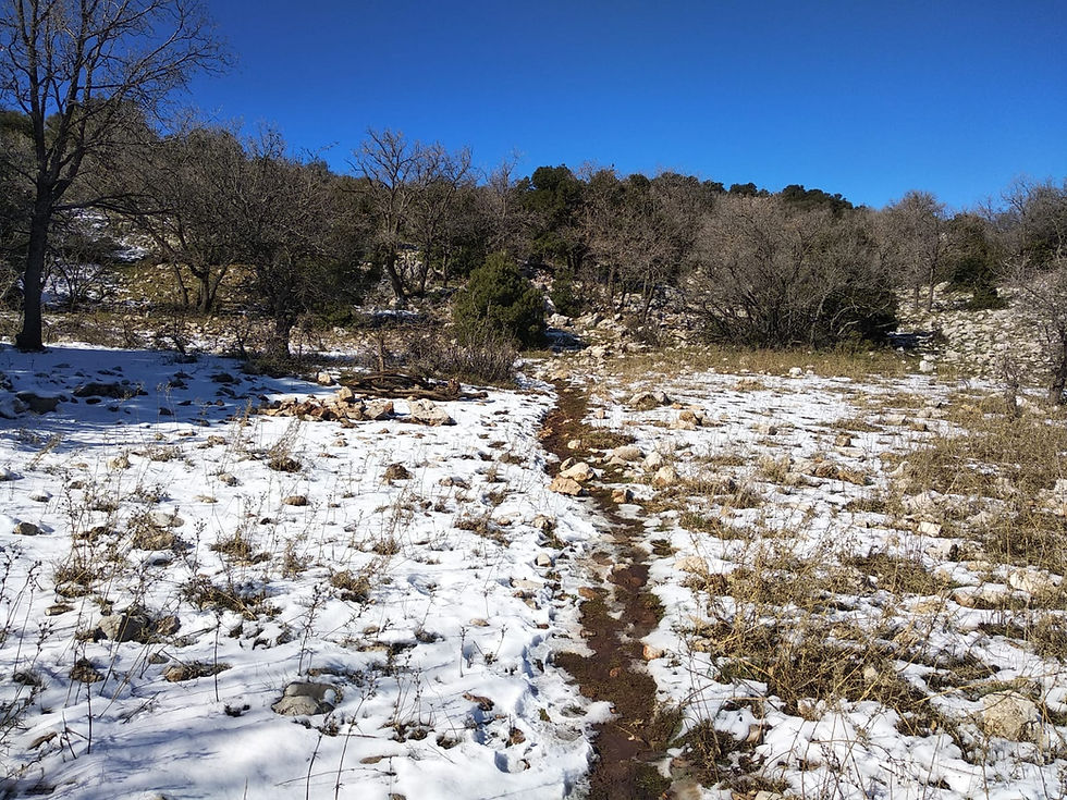 an archeological site on the Hermon Mountain