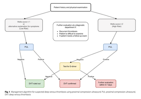 Journal Club Article Summary: Proximal venous ultrasound with risk stratification safely excludes deep venous thrombosis in emergency department routine care