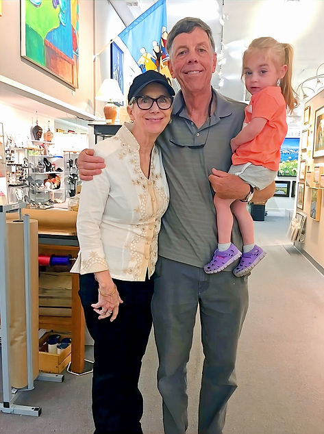 Photo of author with Angelina and company