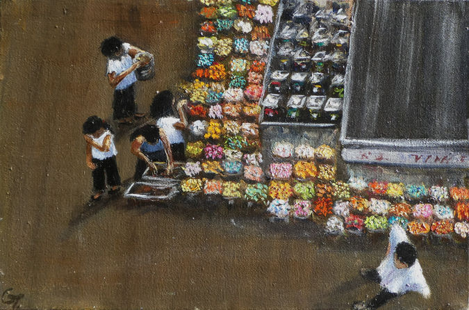 asia - laurence blanchard - vietnam - night market - candies - Ho Chi Minh Ville