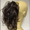 Thumbnail: Brown human and synthetic mix wavy 8 inch scrunchie 