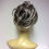 Thumbnail: Dark ash blonde grey creamy tips synthetic hair scrunchie 