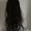 Thumbnail: Dark brown (2) human hair blend 18 inches loose dody hair scrunchie   