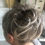 Thumbnail: Dark ash blonde grey creamy tips synthetic hair scrunchie 