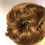 Thumbnail: Light golden brown short human hair Scrunchie 