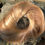 Thumbnail: Golden blonde 27/613 human hair deluxe Scrunchie 